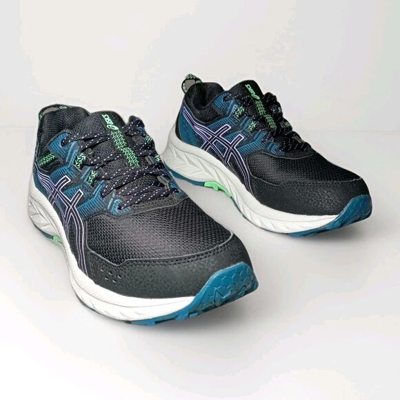 Asics Women's Size 8 Gel-Venture 9 Cushioned Trail Running Shoes Black 1012B314 - Picture 1 of 16